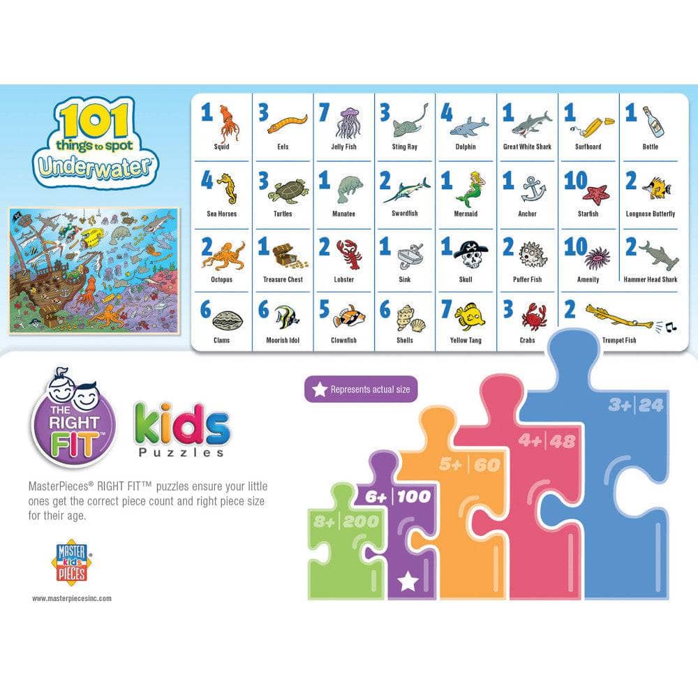 101 Things to Spot Underwater - 101 Piece Jigsaw Puzzle - Image 3