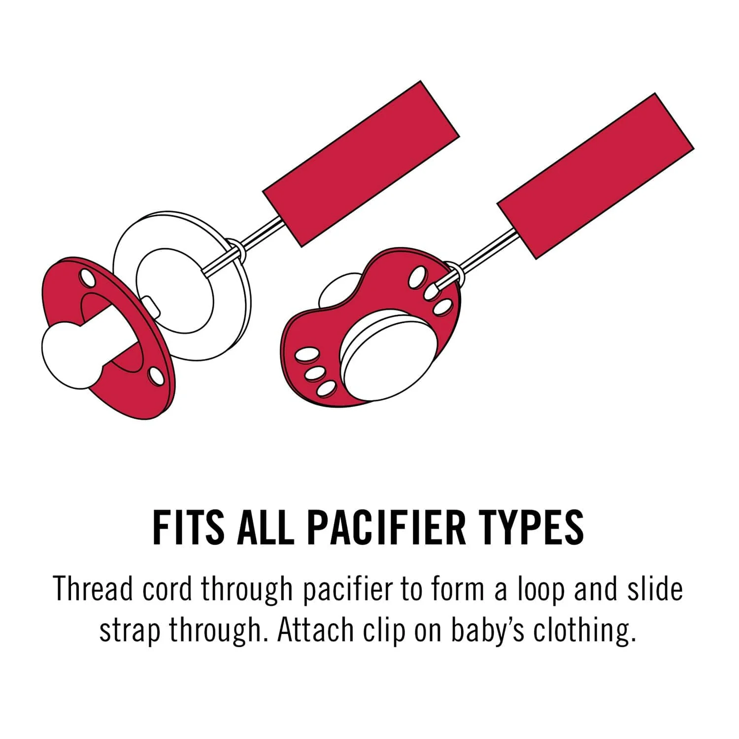 Minnesota Vikings - Pacifier Clip 2-Pack - Image 4