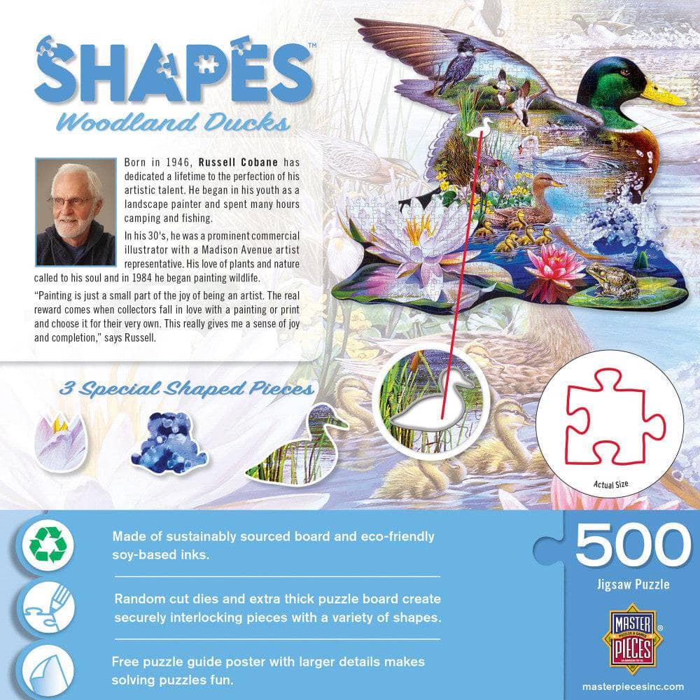 Shapes - Woodland Ducks 500 Piece Jigsaw Puzzle - Image 3