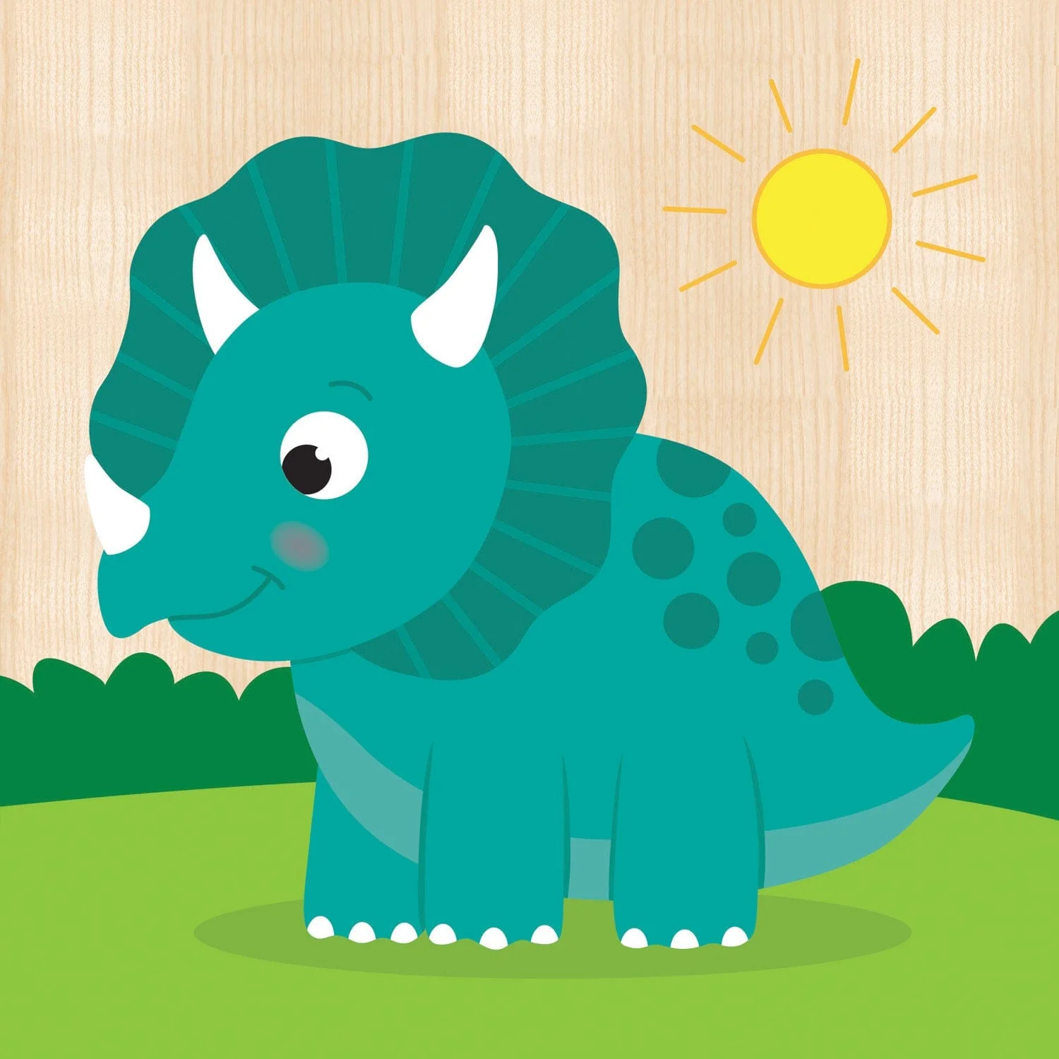 Dinosaurs Chunky Wood Puzzles - Kids 4 Pack - Image 6
