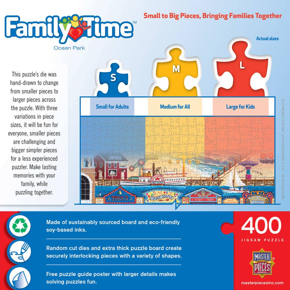 Family Time - Ocean Park 400 Piece Jigsaw Puzzle - Image 3