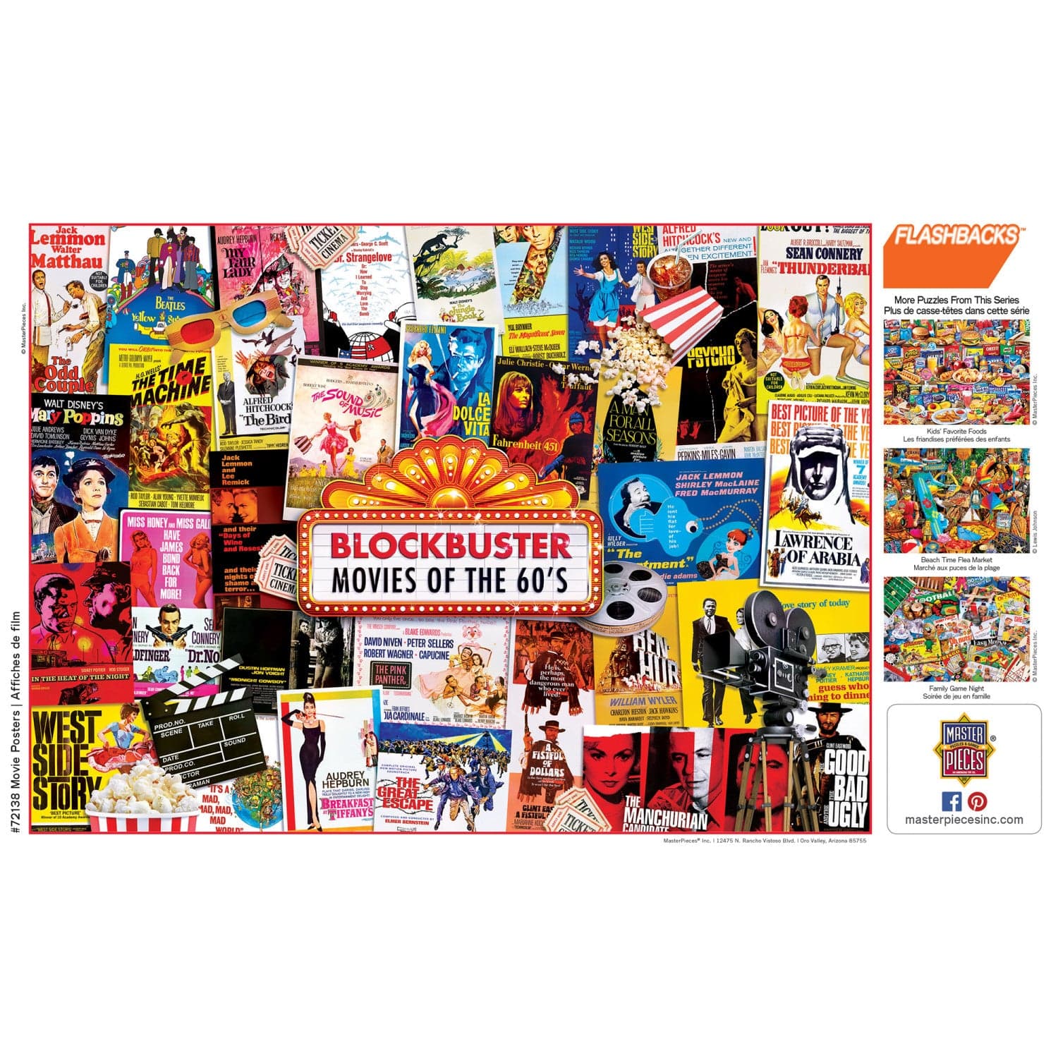 Flashbacks - Movie Posters 1000 Piece Jigsaw Puzzle - Image 4