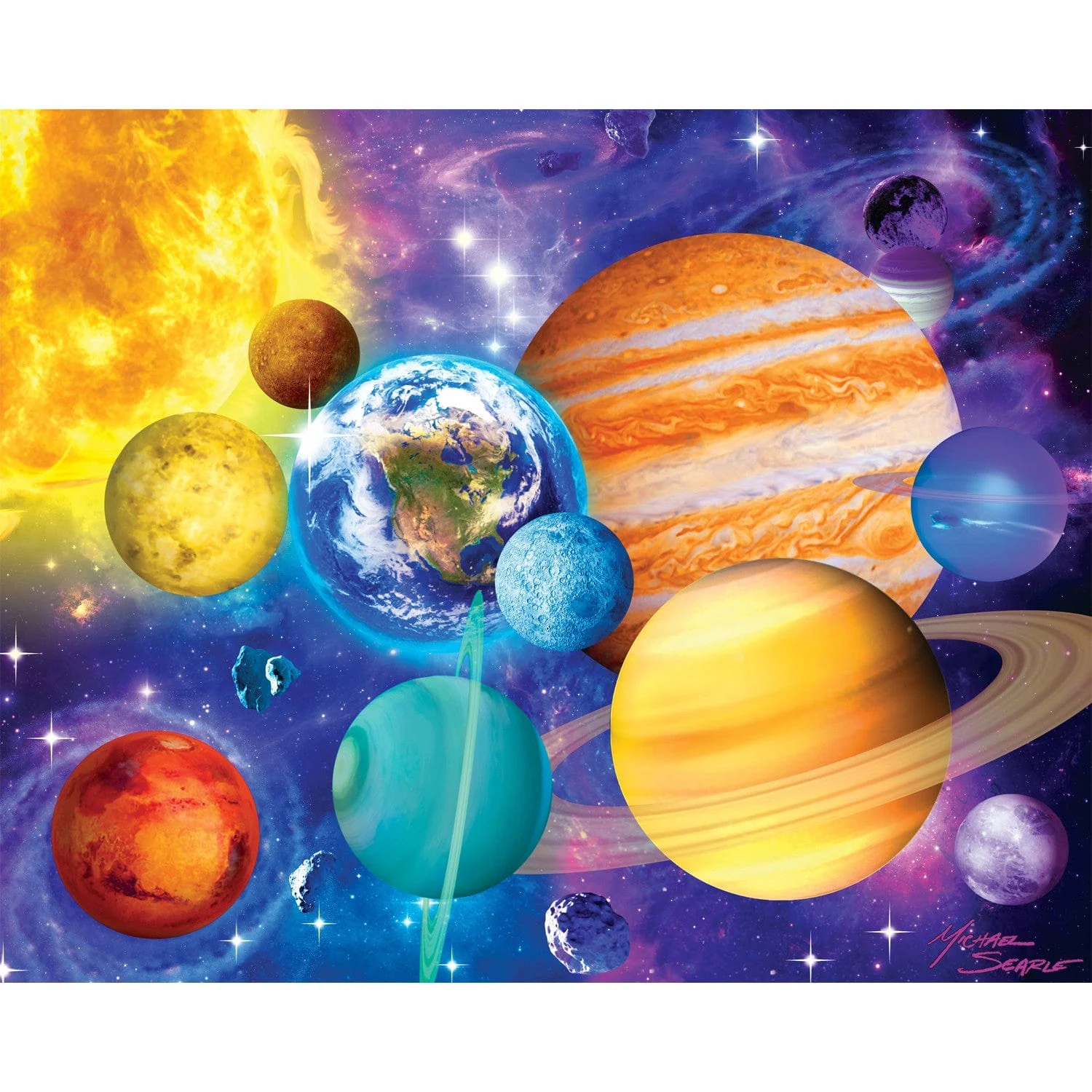 Glow in the Dark 100 Piece Jigsaw Puzzles - 4-Pack V2 - Image 4